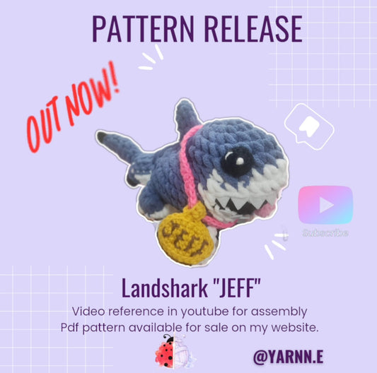 Pattern: Landshark "JEFF" (Digital download)