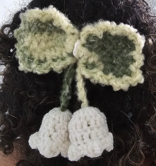 Lilly of the valley hair clip🎀