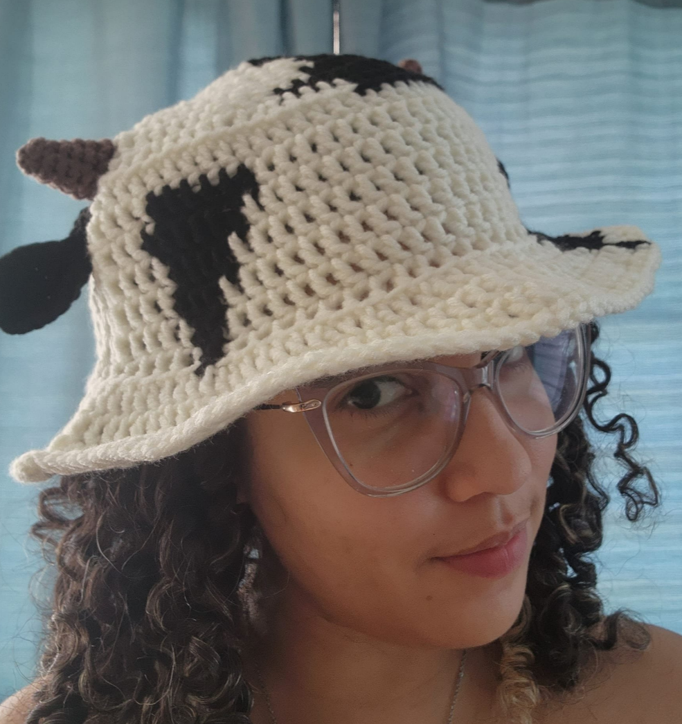 Pattern: Bisen and Cow Bucket Hat ( Digital Download )