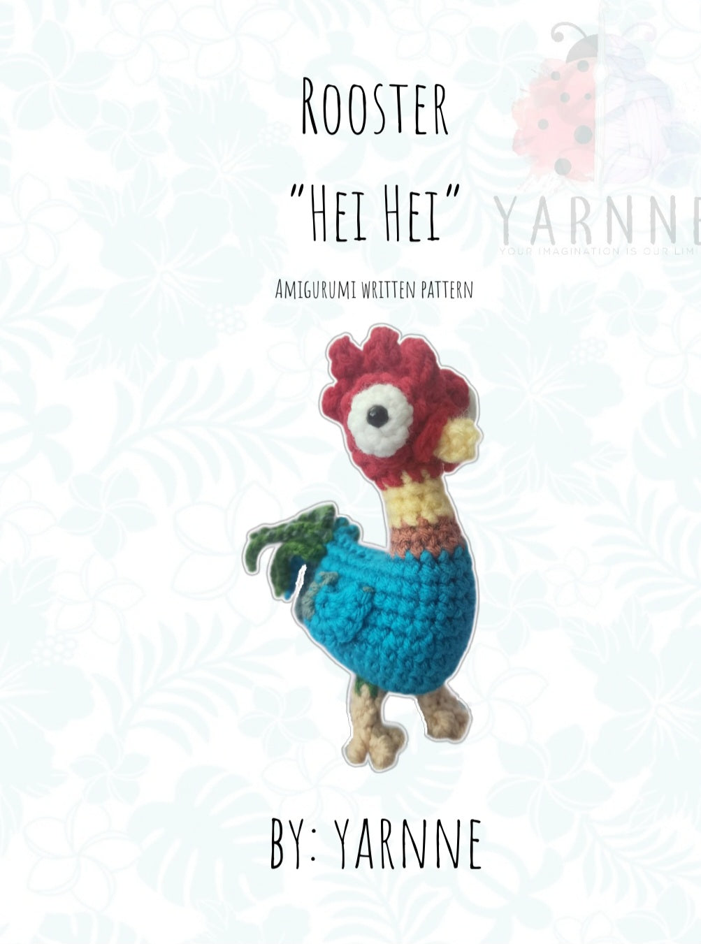 Pattern: Rooster Amigurumi ( Digital Download )